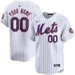 New York Mets Customized White Limited Jersey