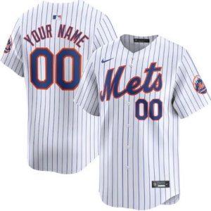 New York Mets Customized White Limited Jersey
