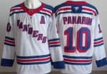 New York Rangers #10 Artemi Panarin White Authentic Jersey