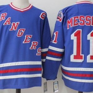 New York Rangers #11 Mark Messier Blue Throwback Jersey