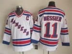 New York Rangers #11 Mark Messier White Throwback Jersey