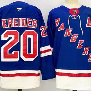 New York Rangers #20 Chris Kreider Blue Authentic Jersey