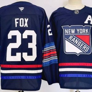 New York Rangers #23 Adam Fox Navy Alternate Authentic Jersey