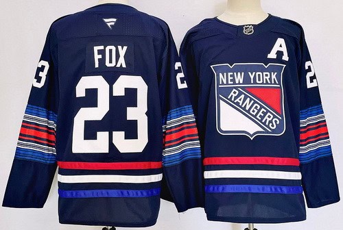 New York Rangers #23 Adam Fox Navy Alternate Authentic Jersey