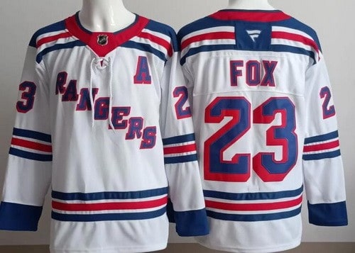 New York Rangers #23 Adam Fox White Authentic Jersey