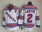 New York Rangers #2 Brian Leetch White Jersey