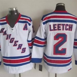 New York Rangers #2 Brian Leetch White Jersey