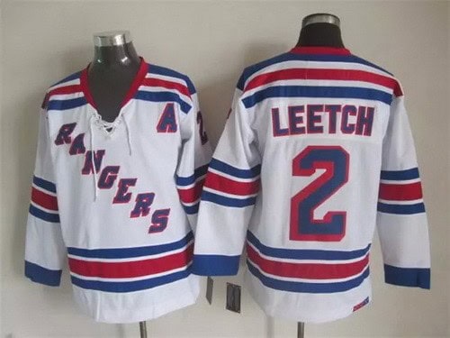New York Rangers #2 Brian Leetch White Jersey