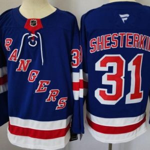 New York Rangers #31 Igor Shesterkin Blue Authentic Jersey