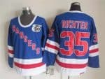 New York Rangers #35 Mike Richter Blue 75th Throwback Jersey