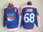 New York Rangers #68 Jaromir Jagr Blue Retro Jersey
