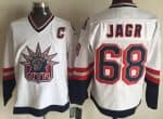 New York Rangers #68 Jaromir Jagr White Statue of Liberty Throwback Jersey