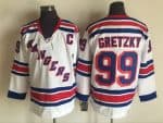 New York Rangers #99 Wayne Gretzky White Retro Throwback Jersey