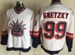 New York Rangers #99 Wayne Gretzky White Statue of Liberty Throwback Jersey