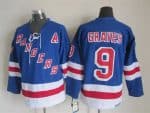 New York Rangers #9 Adam Graves Blue Jersey