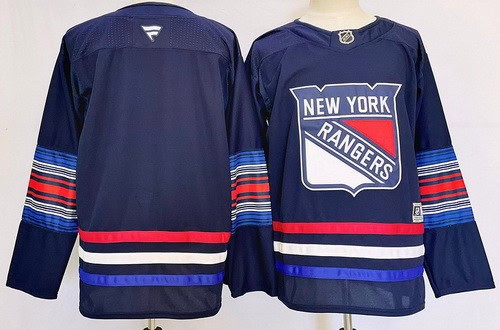 New York Rangers Blank Navy Alternate Authentic Jersey