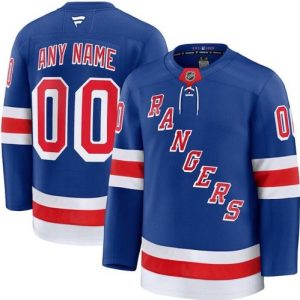 New York Rangers Customized Blue Fanatics Authentic Jersey