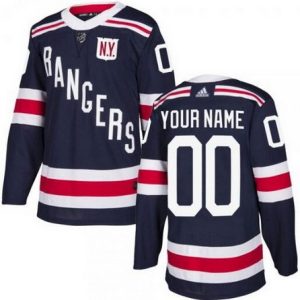 New York Rangers Customized Navy 2018 Winter Classic Authentic Jersey