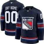 New York Rangers Customized Navy Alternate Fanatics Authentic Jersey