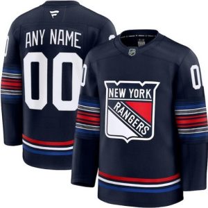 New York Rangers Customized Navy Alternate Fanatics Authentic Jersey