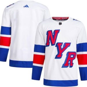 New York Rangers Customized White 2024 Stadium Series Authentic Jersey