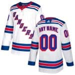 New York Rangers Customized White Authentic Jersey