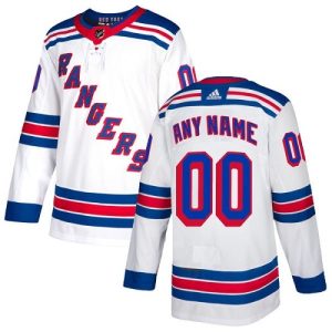 New York Rangers Customized White Authentic Jersey