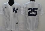 New York Yankees #25 Gleyber Torres White 2020 Cool Base Jersey