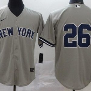 New York Yankees #26 DJ LeMahieu Gray 2020 Cool Base Jersey