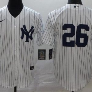 New York Yankees #26 DJ LeMahieu White 2020 Cool Base Jersey
