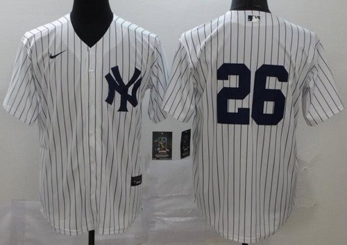 New York Yankees #26 DJ LeMahieu White 2020 Cool Base Jersey