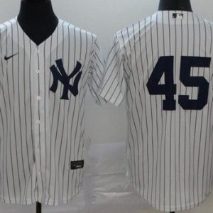 New York Yankees #45 Gerrit Cole White 2020 Cool Base Jersey