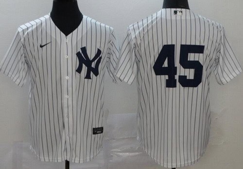 New York Yankees #45 Gerrit Cole White 2020 Cool Base Jersey