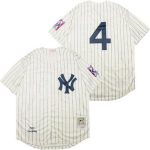 New York Yankees #4 Lou Gehrig Cream 1939 Throwback Jersey
