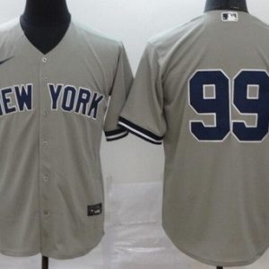 New York Yankees #99 Aaron Judge Gray 2020 Cool Base Jersey