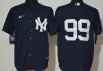 New York Yankees #99 Aaron Judge Navy Alternate 2020 Cool Base Jersey