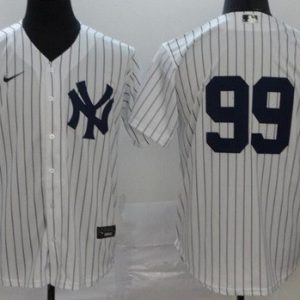 New York Yankees #99 Aaron Judge White 2020 Cool Base Jersey