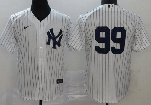 New York Yankees #99 Aaron Judge White 2020 Cool Base Jersey