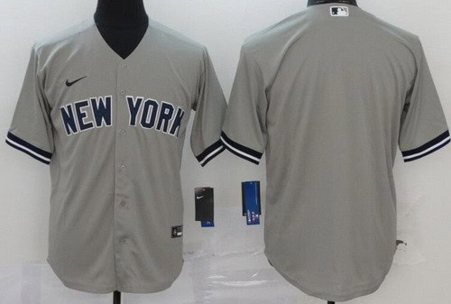 New York Yankees Blank Gray 2020 Cool Base Jersey