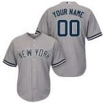 New York Yankees Customized Gray Cool Base Jersey