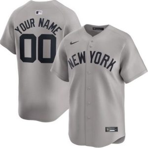New York Yankees Customized Gray Limited Jersey