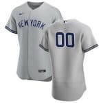 New York Yankees Customized Gray Road 2020 FlexBase Jersey