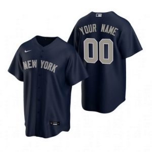 New York Yankees Customized Navy 2020 Cool Base Jersey