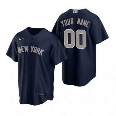New York Yankees Customized Navy 2020 Cool Base Jersey