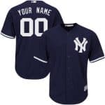New York Yankees Customized Navy Blue Cool Base Jersey
