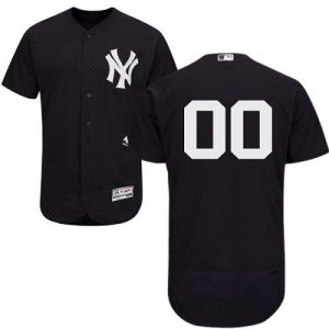 New York Yankees Customized Navy Blue FlexBase Jersey