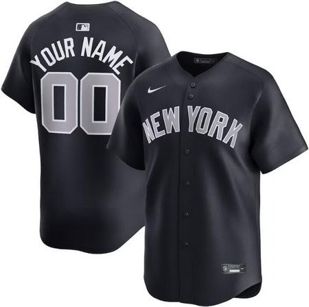 New York Yankees Customized Navy Limited Jersey