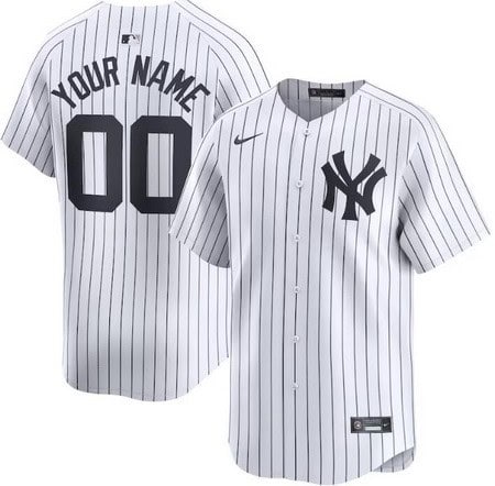 New York Yankees Customized White Limited Jersey
