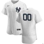 New York Yankees Customized White Stripes 2020 FlexBase Jersey
