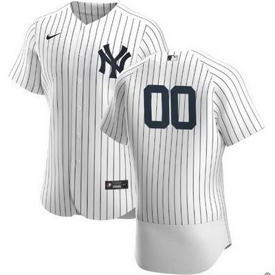 New York Yankees Customized White Stripes 2020 FlexBase Jersey
